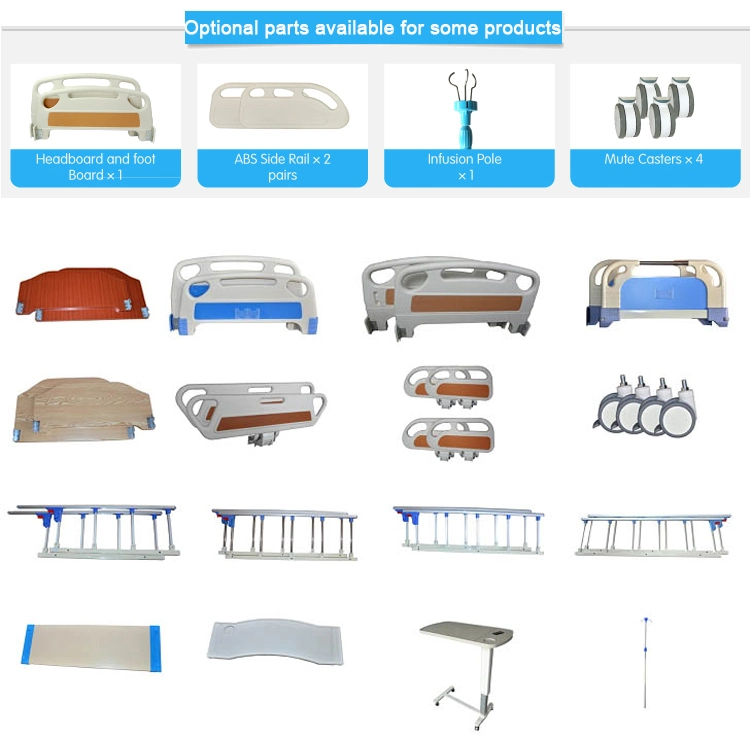 Manufacture Cheap Price Two-Cranks Manual Home Care Nursing Hospital Bed