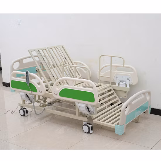 Cama médica multifuncional manual elétrica para cuidados domiciliares com vaso sanitário para paciente