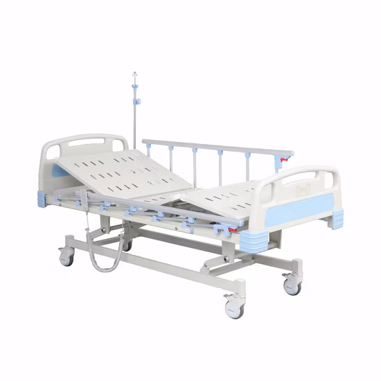 Cama de hospital elétrica da função dos trilhos laterais 5 dos PP do equipamento médico